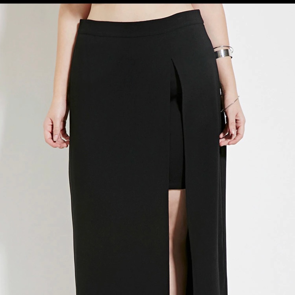 Black maxi skirt